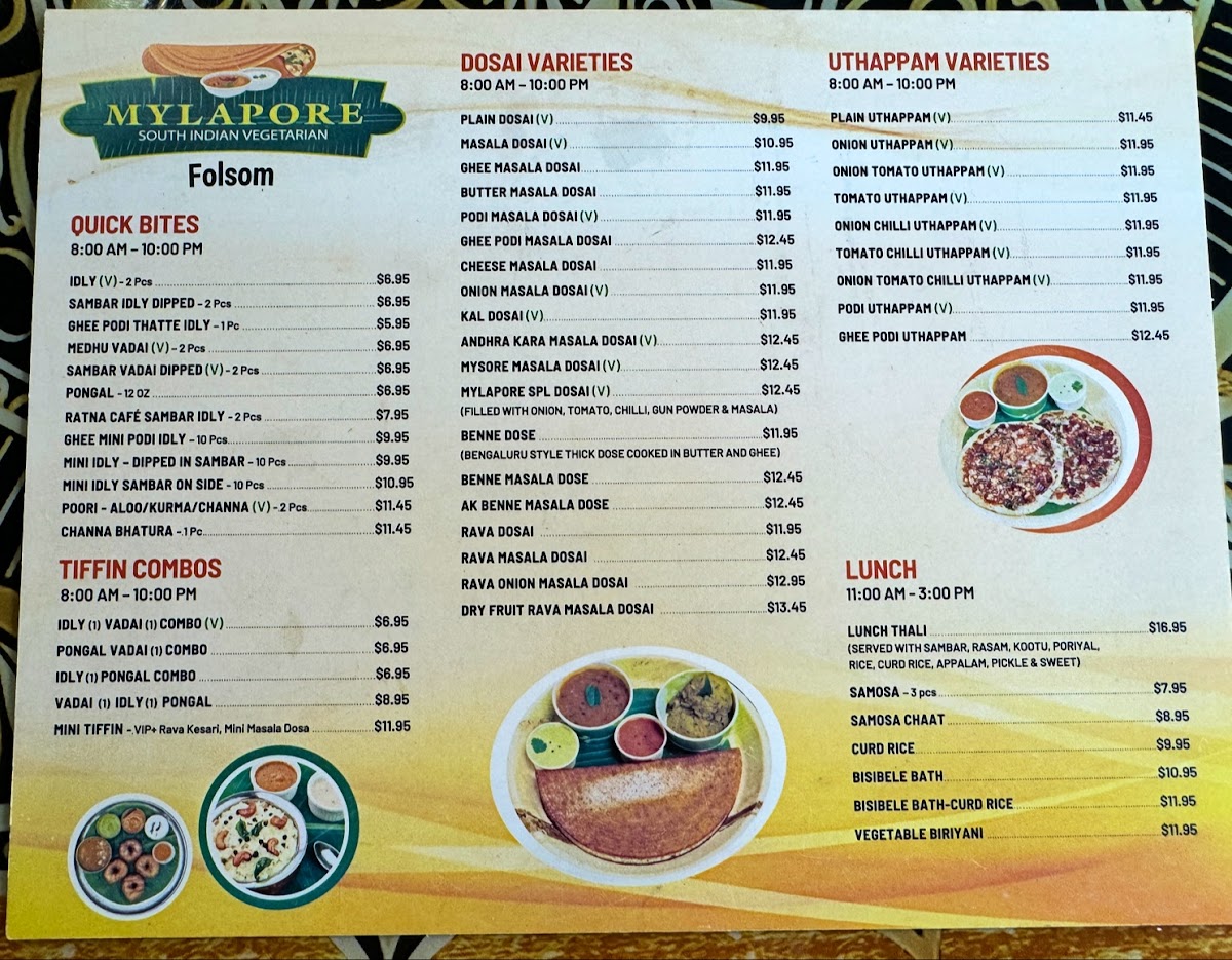 Mylapore South Indian Vegetarian Menu - Image 2